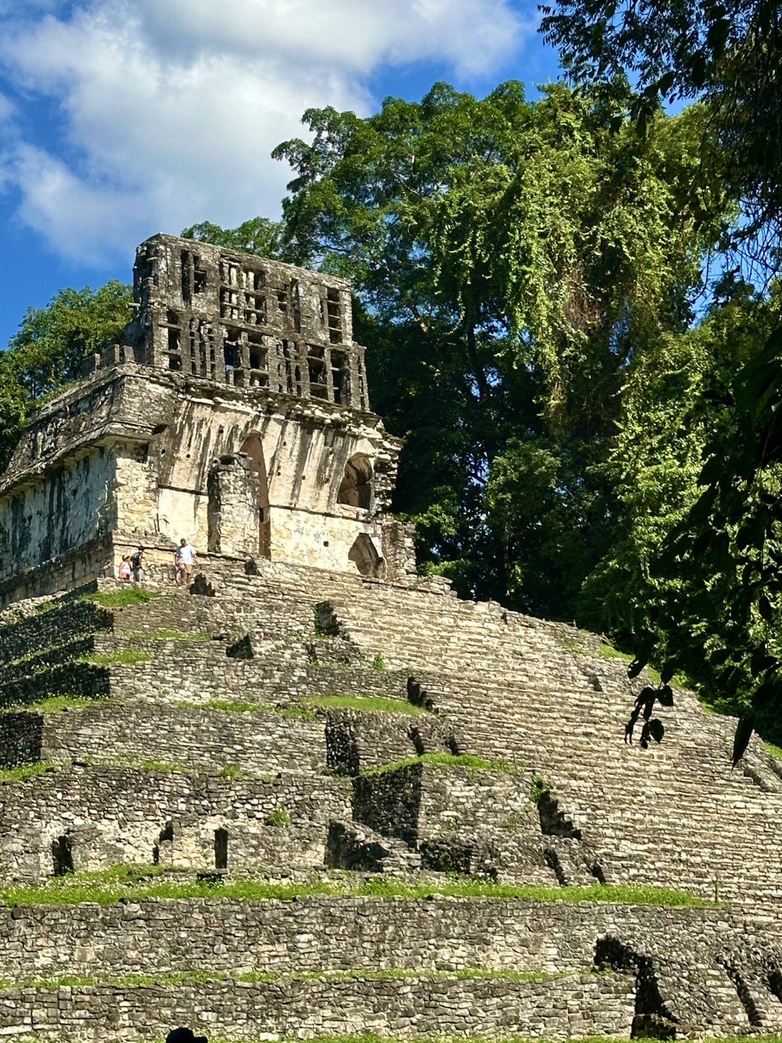 Temple of the Cross facade with its distinctive roof comb